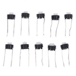 LJF 10 chiếc 6 * 6 * 5mm Nút công tắc cảm ứng DIP Xúc giác Tactile Nút ấn Micro Switch VN