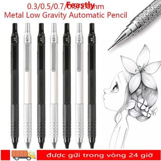 Bút chì cơ khí FEASTLY, Bút chì tự động 0,3 / 0,5 / 0,7 / 0,9 / 2.0mm, Bút chì phác thảo văn phòng phẩm trọng lực thấp chuyên nghiệp dành cho sinh viên
