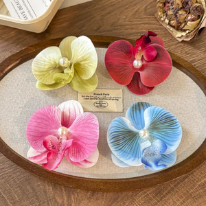 Tóc Giả Mô Phỏng Hoa Phalaenopsis - Phong Cách Mới Cho kỳ Nghỉ Bên Biển