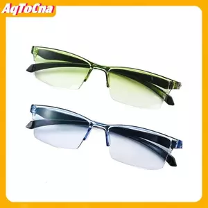AqToCna - Kính đọc sách không vành siêu nhẹ tự động phóng to, chống tia xanh và bảo vệ bức xạ
