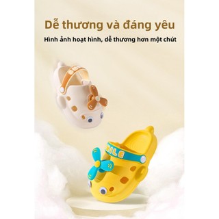 [Dép trẻ em trên máy bay nhỏ dễ thương] Cánh quạt xoay cho trẻ em Chất liệu EVA vui nhộn không giới hạn Nhẹ thoải mái Chống trượt thoáng khí