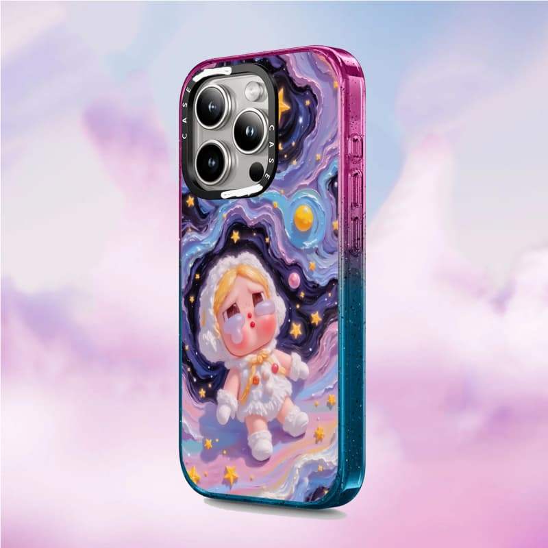 CASECASE X Khóc Bé Giấc Mơ Ốp Lưng Cotton Kẹo Trong Suốt Cứng Hút Từ Tính Tác Động Dành Cho Apple IPhone 12 13 14 15 16 17 Pro Max Plus Không Khí Có Hộp