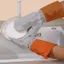 Găng tay rửa chén ren bạc YUUKII, Găng tay rửa chén chống dính dày, Găng tay gia dụng đa chức năng chống thấm nước