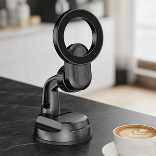 Giá đỡ điện thoại từ tính tự động treo 360 Xoay có thể điều chỉnh ABS Giá đỡ điện thoại trên ô tô Hoạt động tay đơn Đế chống rung