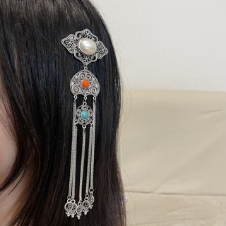 Phụ kiện tóc tua rua giả bạc phong cách dân tộc retro, phù hợp xu hướng thời trang hiện đại JT09