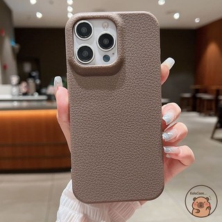 Dành Cho OnePlus 15 Ace 6 6T 5 3 2 Pro 2V OnePlus15 OnePlusAce6 Ốp Điện Thoại Đơn Giản Họa Tiết Lychee Màu Trơn Kinh Doanh Vỏ Mềm