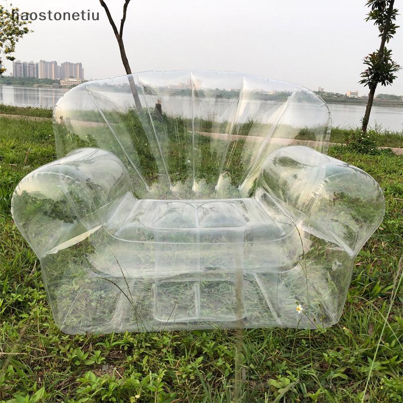 Ghế bơm hơi trong suốt PVC dày cho cắm trại ngoài trời - Sofa người lớn tiện lợi