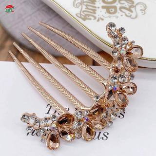 Lấp Lánh Kim Cương Giả Hoa Lược Tóc Phong Cách Trung Hoa cho Tiệc Cưới và Tiệc Sườn Xám