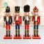 4 Chiếc Nutcracker Đồ Trang Trí Nutcracker Thủ Công Đảng Ủng Hộ Cảnh Bố Trí Phụ Kiện Truyền Thống Sơn Để Bàn Trang Trí