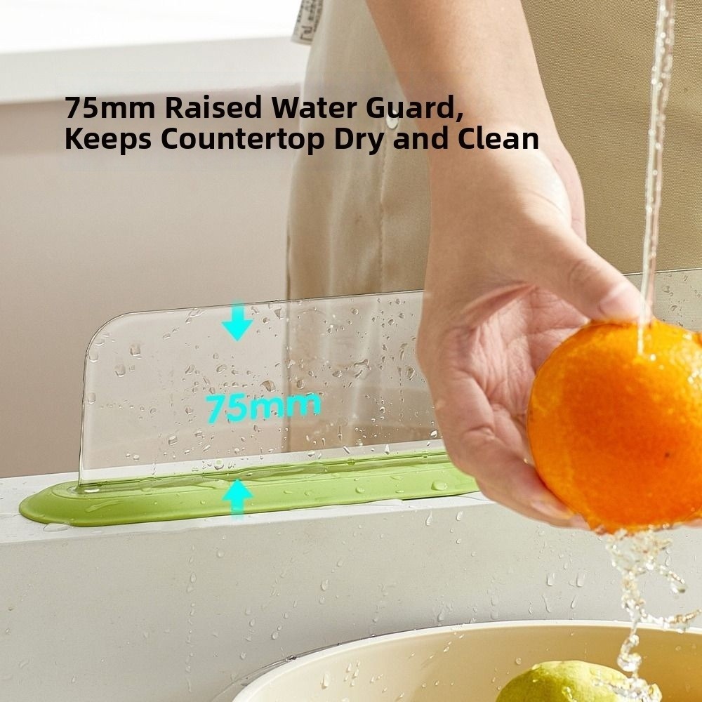 Tấm chắn bùn bồn rửa HOBBYIN, có cốc hút Bể bơi Đồ dùng nhà bếp Tấm vách ngăn nước, Màn hình chống nước bằng silicon Sản phẩm gia dụng