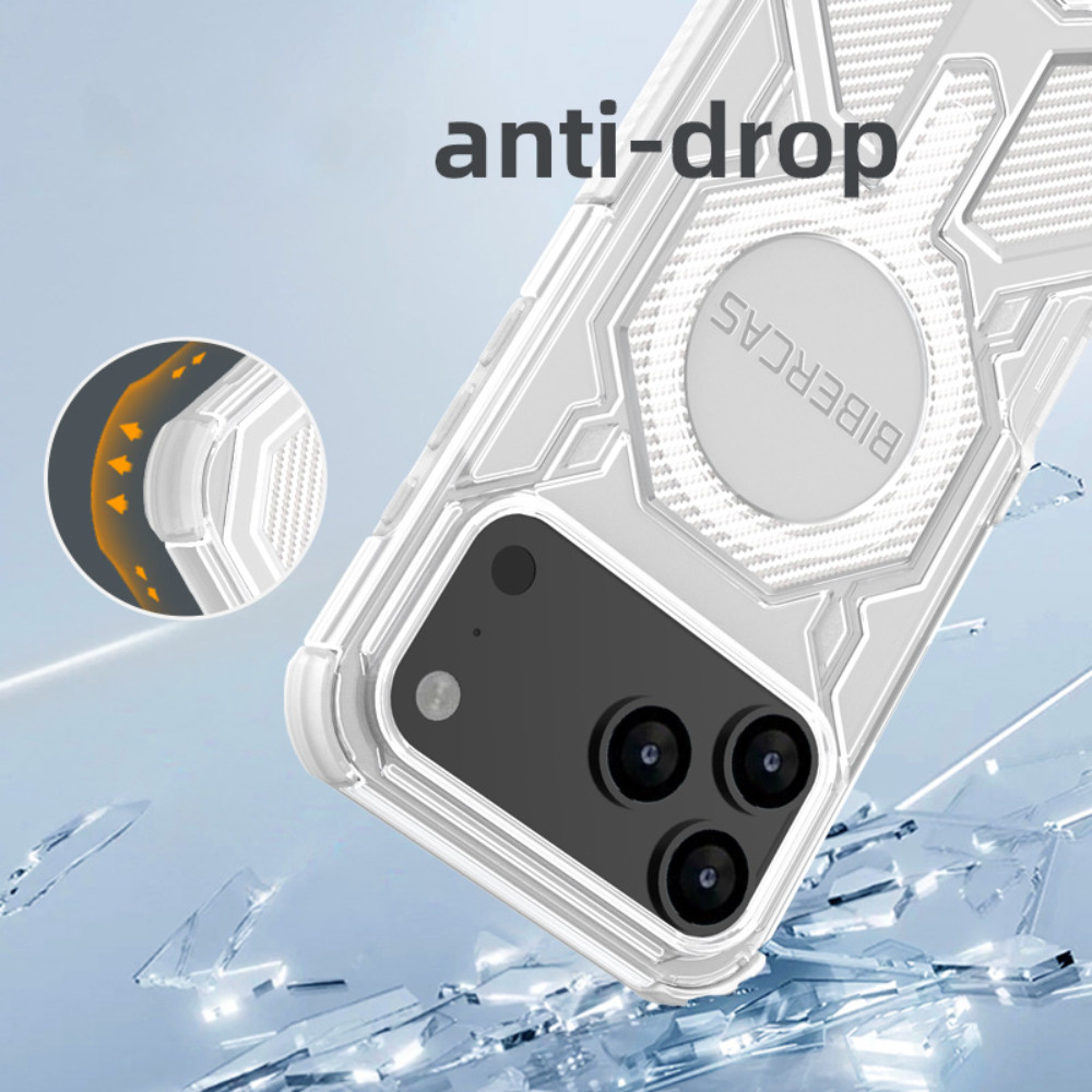 Ốp điện thoại từ tính mờ bán trong suốt cho iPhone 17 16 15 14 13 Pro Max 17 Air 16E Bốn mặt chống rơi thời trang chống trượt
