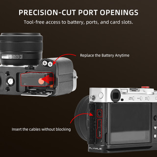 Dành cho máy ảnh Fujifilm X-E5, tay cầm một tay, chân đế chụp, tay cầm giày lạnh hình chữ L, tay cầm X-E5, phụ kiện máy ảnh hình chữ L