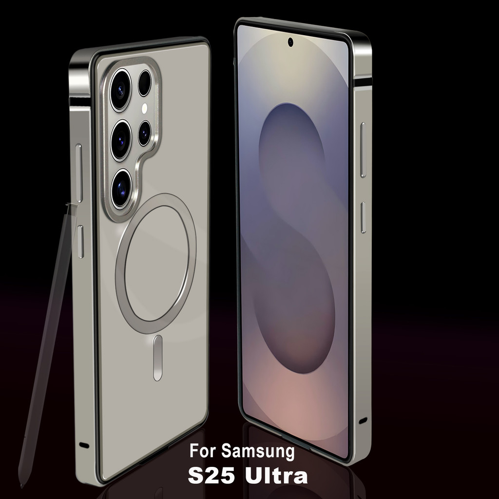 Ốp Điện Thoại Khung Kim Loại Tổng Hợp Màu Sắc Chính Hãng, Dành Cho Samsung Galaxy S25 Ultra Chống Rơi Bảo Vệ Từ Tính Ốp Lưng