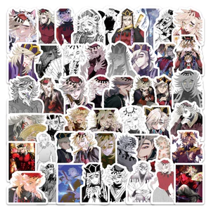 100 Chiếc Demon Slayer Kimetsu No Yaiba Anime Hàng Hóa Douma Hoạt Hình Graffiti Dán Trang Trí Quà Tặng Sinh Nhật