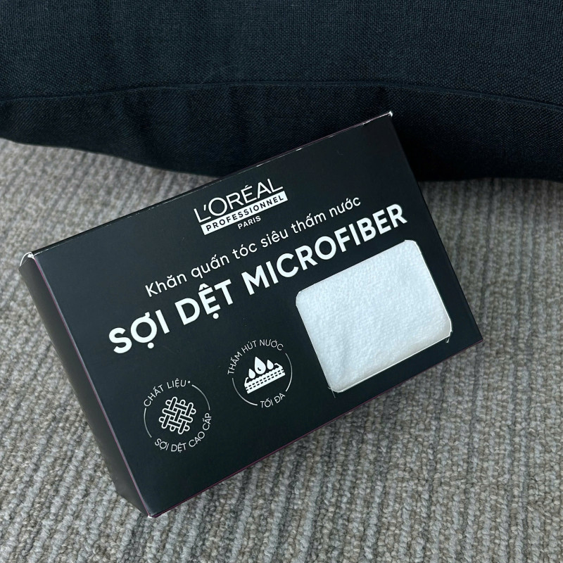 [GIFT] Khăn quấn tóc Microfiber siêu thấm nước L'Oréal Professionnel cao cấp
