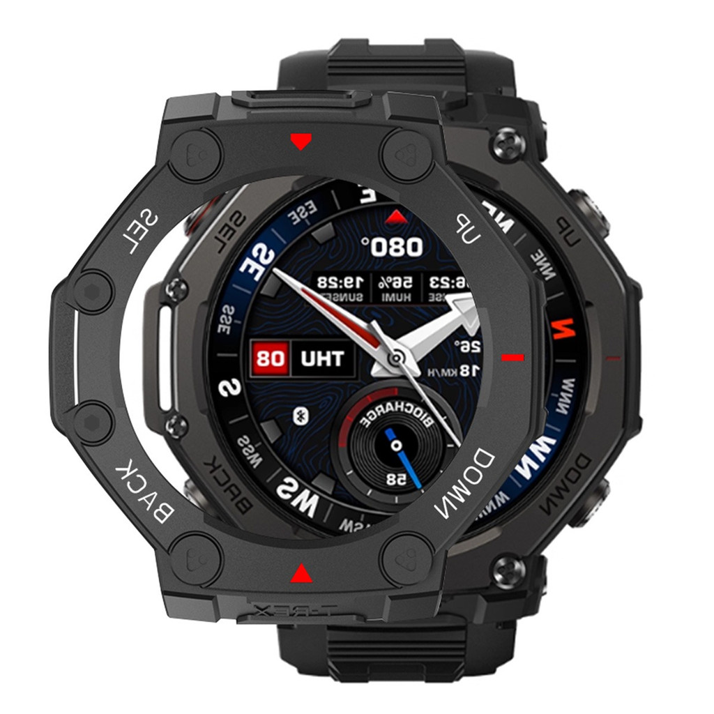 Ốp PC cho Amazfit T-rex 3 Pro 48mm khung rỗng chống sốc bảo vệ vỏ phụ kiện