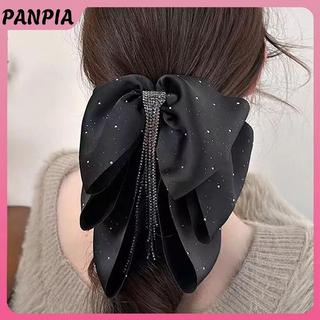 Nơ Tóc Kim Cương Giả Đen Ba Lớp PNPIA - Thiết Kế Thanh Lịch và Ngọt Ngào