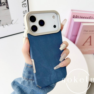 Thích hợp cho vỏ điện thoại Apple 17promax, mẫu denim không đều thích hợp cá tính mới iPhone 16pro da sáng tạo 15 / 14 / 13 bao gồm tất cả vỏ chống rơi