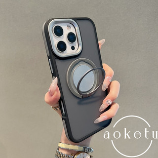Ốp điện thoại từ tính xoay 360 thích hợp cho iPhone 11, 12, 13, 14, 15, 16 pro max, dải chống sốc hai màu, ốp cứng mờ mờ
