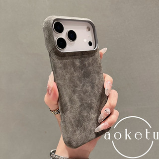 Da cổ điển tối giản thích hợp cho vỏ điện thoại nửa gói Apple 17 Promax iPhone 16 Pro mờ 15 / 14 / 13 tản nhiệt và vỏ chống rơi