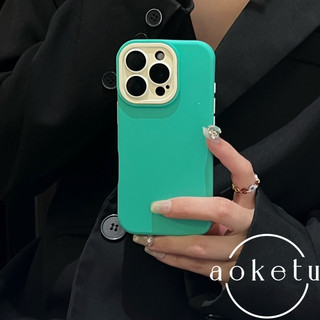Ốp điện thoại cảm giác da chặn màu 2 trong 1 phù hợp cho iPhone 16 Pro Max mờ 15Pro toàn diện gương bảo vệ 14 / 13 / 12 chống rơi