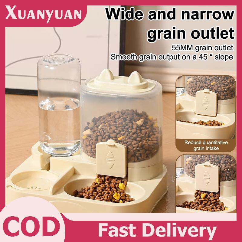 XUAN Gravity-Fed Tự Động Ăn Bát Thức Ăn Cho Chó Có Máy Đựng Nước Dung Tích Lớn Thức Ăn Cho Thú Cưng Hộp Đựng Đồ Cho Thú Cưng VN