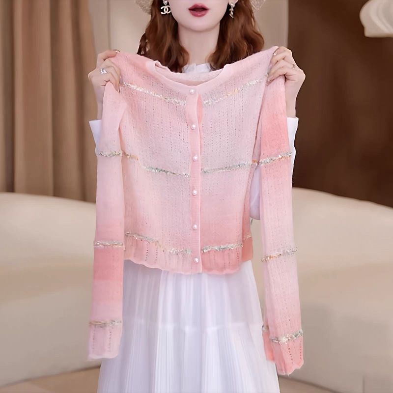 Áo len sọc màu sắc đa dạng phong cách mới Hàn Quốc, thời trang nhẹ nhàng cho mùa xuân