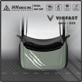 DECAL DÁN CAPO XE VF3 - TEM DÁN CAPO VF3 MẪU MỚI NHẤT Tem VF3 cao cấp ( MẪU 09 )