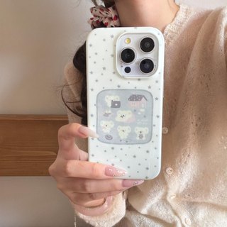 Ốp lưng cứng trong suốt mờ Tương thích với iPhone 13 14 14Pro 14ProMax 15 15Pro 15ProMax 16 16Pro 16ProMax 17 17Pro 17ProMax Star Koala Pattern Case