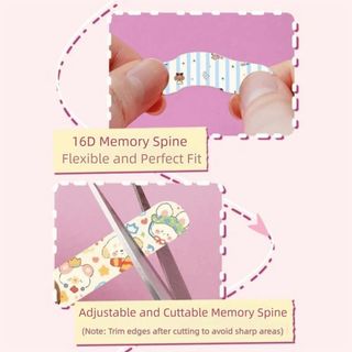 LILYES 20/50 Miếng dán định hình mũi, cầu nâng lên tinh tế, hỗ trợ nâng mũi thoáng khí, công cụ làm đẹp hoạt hình