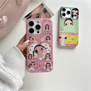 IPhone 17 Pro max Họa tiết hoạt hình bé gái Chất liệu TPU xử lý IMD Vỏ điện thoại