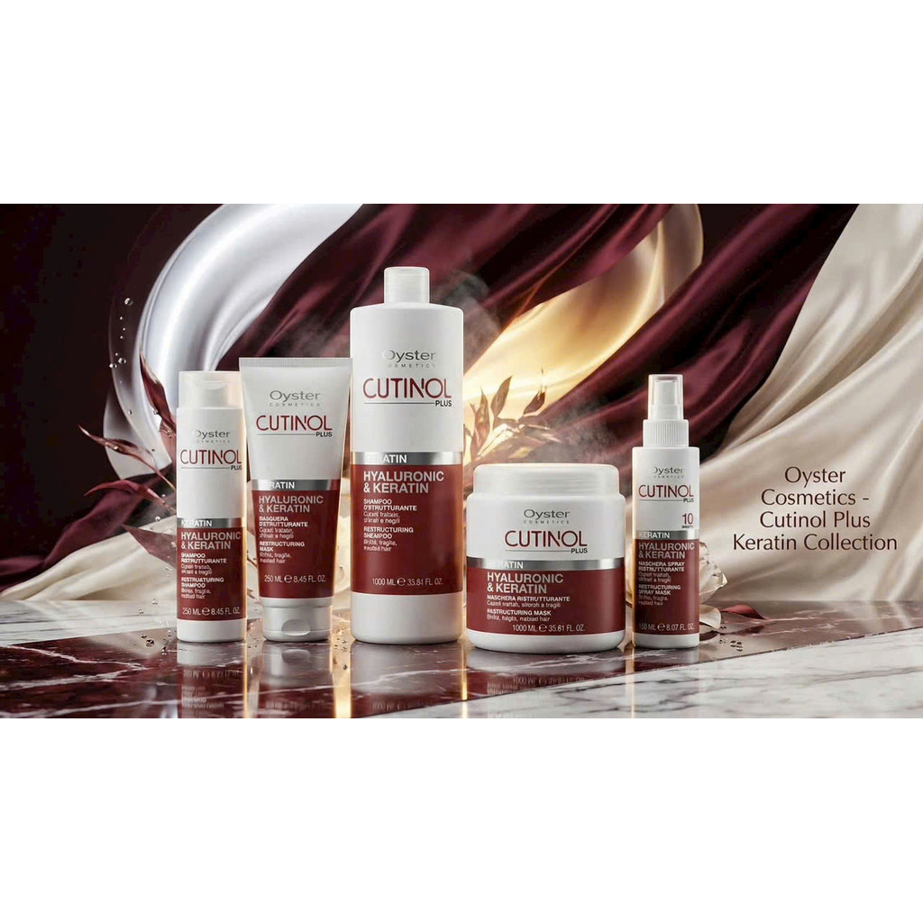 Kem Ủ Tóc OYSTER Cutinol Plus Hyaluronic & Keratin 1000ML Chính Hãng | Phục Hồi Cấu Trúc Tóc Hư Tổn