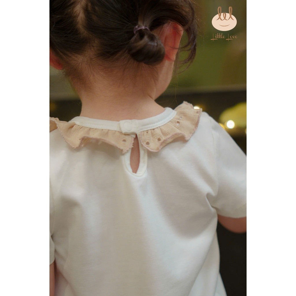 BỘ CỘC BÈO CỔ HỒNG THÊU CHO BÉ  [ SIÊU MỀM, MÁT, MỊN CO DÃN VÀ THẤM HÚT TỐT] SZ 6/9M - 4Y (HCT62)