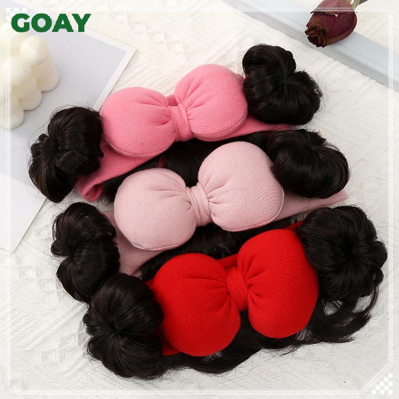 GOAY Thời Trang Dễ Thương Cho Bé Trẻ Em Tóc Giả Trẻ Em Bé Gái Nơ Tóc Giả Băng Đô Quấn Tóc Sơ Sinh Tập Đi Tóc Giả Mũ Tóc Giả Cosplay Mũ Đội Đầu VN