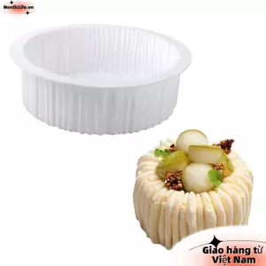 Khuôn sô cô la NORDICLIFE, Khuôn bánh nướng kết cấu cuộn dây hình trụ chịu nhiệt, Khuôn bánh Pudding tự làm bằng silicon cao cấp thực phẩm có thể tái sử dụng