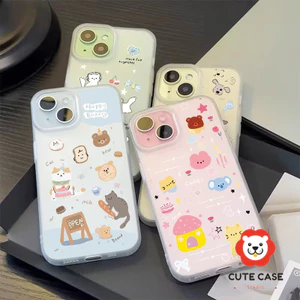 Doodle Kitten Softphone Case cho iPhone 11 17 14 13 15 Pro Max 7Plus 6s 8 6 7 Plus XS Max X SE