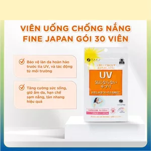 Viên Uống UV Care Plus hỗ trợ chống Nắng Fine Japan Nhật Bản túi 30 viên, hỗ trợ trắng da
