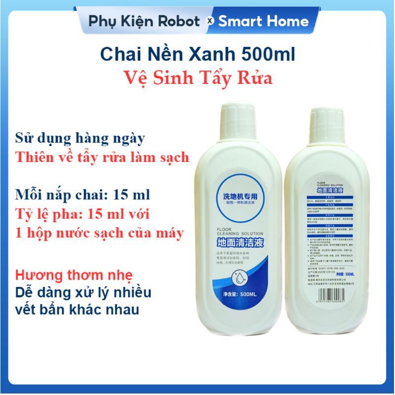 Nước Lau Sàn Cho Máy Hút Bụi Lau Nhà Khô Ướt Tineco & Các Hãng Khác, Chai 500ml, Hàng Nội Địa Trung, Hương Hoa Oải Hương