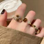 Nhẫn MởVintage Vàng, Phù Hợp Làm Quà, Thiết Kế Thanh Lịch và Tối Giản