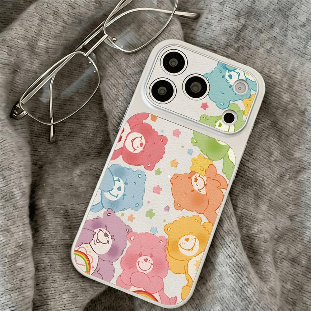 Màu gấu đầy đủ phù hợp cho 14/13Pro giây biến 17 trường hợp iPhone 17Air chống ngã
