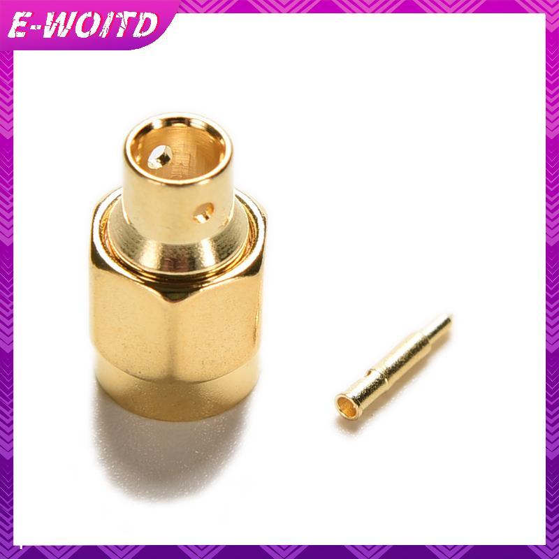 E-WOITD 5 Chiếc SMA Nam Cắm Hàn Cho Bán Kỹ Thuật Số RG402 0.141 "Cáp RF Kết Nối E-WOITD