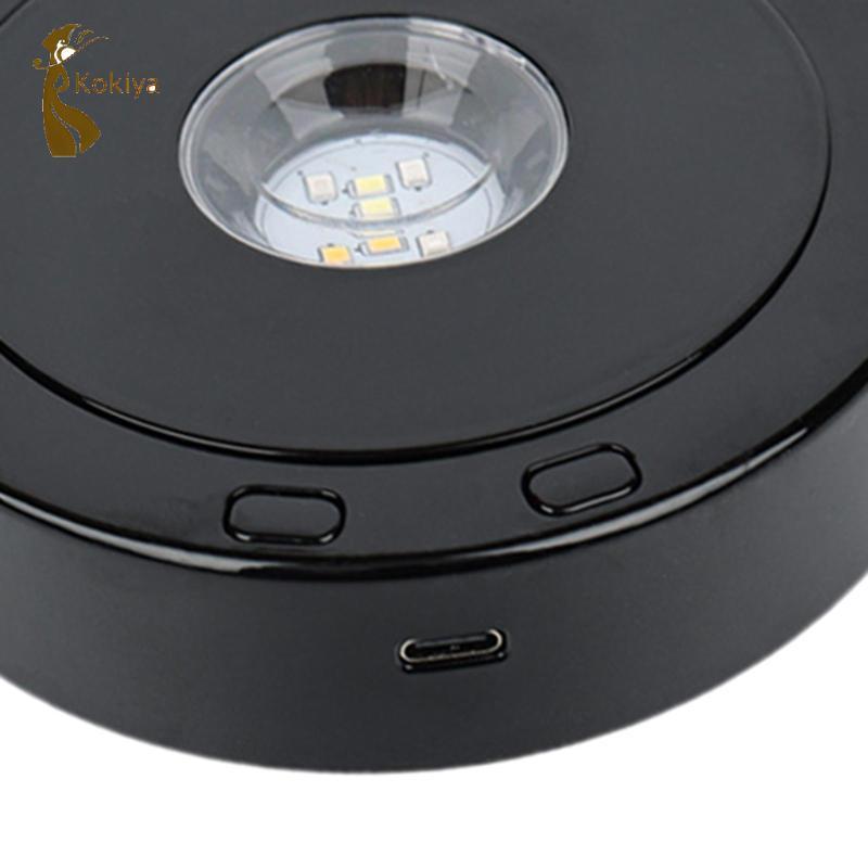 Đế trưng bày xoay 360 độ 4,5 Inch cho đồng hồ, trang trí bánh, màn hình xoay đầy màu sắc