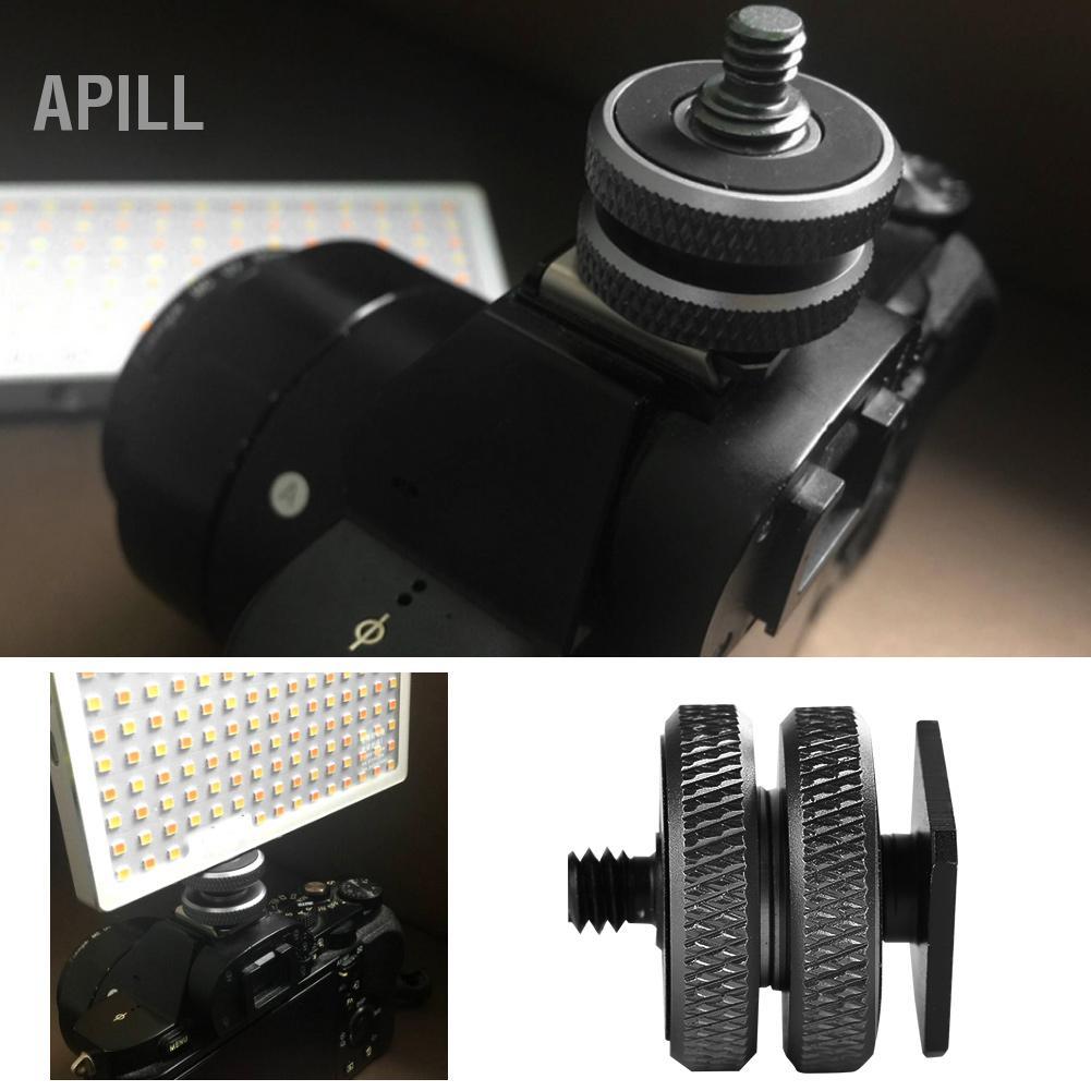 apill 3/8 đến 1/4 Vít gắn micro có độ bền cao cho phụ kiện máy ảnh Flash Hot Shoe
