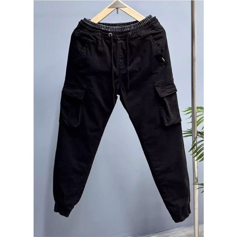 Quần Jogger Kaki - JG3 Quần Jogger Túi Hộp Cao Cấp Nam Cạp Chun Bo Gấu Vải Cotton