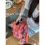 RereOstrich Summer Limited Hồng Cam Kim Cương Thời Trang Magic Market Túi Vải