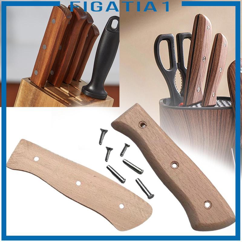 Bộ dụng cụ sửa chữa tay cầm dao bằng gỗ Phụ kiện làm dao nhà bếp Dụng cụ cắt thịt cho các dự án DIY tại nhà