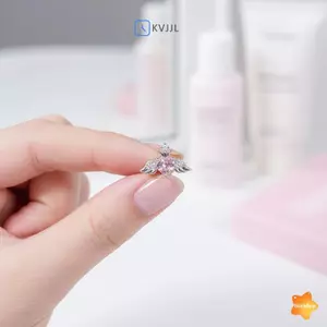 Bông Tai Hình Trái Tim Không Xuyên Thấu - Phù Hợp Cho Buổi Tối Lãng Mạn Và Hàng Ngày