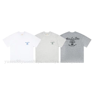 Chất lượng cao * * * Aim88ore * * * Áo thun ngắn tay Cotton nguyên chất dáng rộng cổ điển