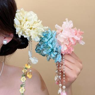 Kẹp tóc hoa vải - thời trang kỳ nghỉ, mềm mại cho nữ