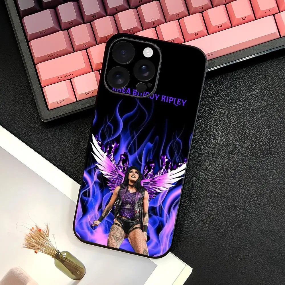 TP-1 Hot R-Rhea Ripley Ốp Lưng Điện Thoại IPhone 17 16 15 14 13 12 11 Pro Max Plus Mini Đen Mờ Vỏ Mềm Funda